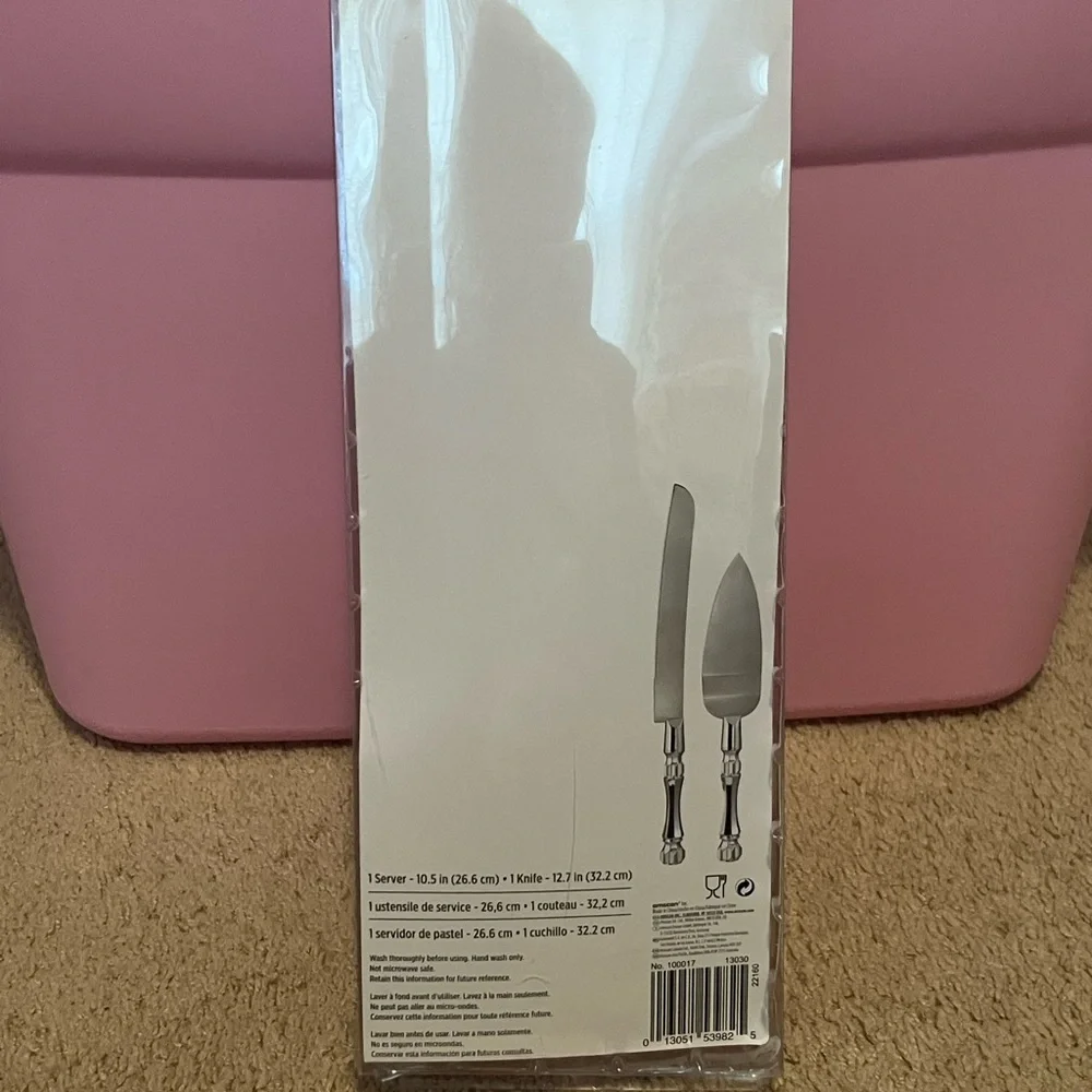 Silver Cake Serving Set